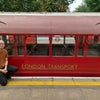 Photo 5: Posing alongside the London Transport Museum's heritage 1938 tube train at Watford station.