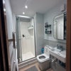 Photo 5: Modern bathroom with shower cubicle