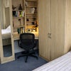 Photo 2: Workspace with desk, chair & built-in wardrobe