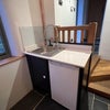 Photo 8: Fridge and washing up area