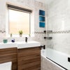 Photo 8: Well equipped bathroom with LED de-steaming mirror and electric towel radiator element