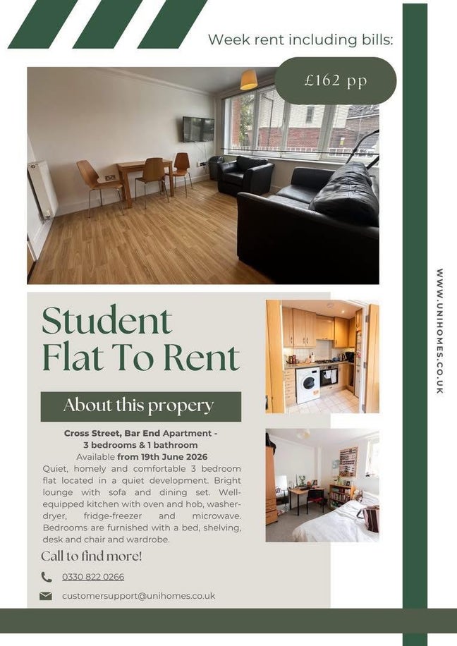 3 Bed Flat Urgent Replacement Main Photo
