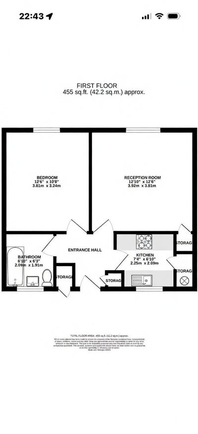 One bed flat in quite secured environment  Main Photo