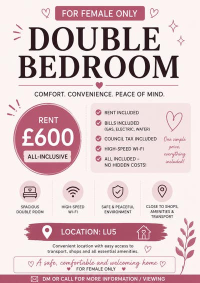1 double room houghton regis  Main Photo