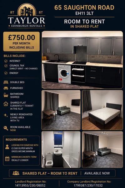 Room to rent - Newly Renovated Shared Flat &pound;750 PM Main Photo
