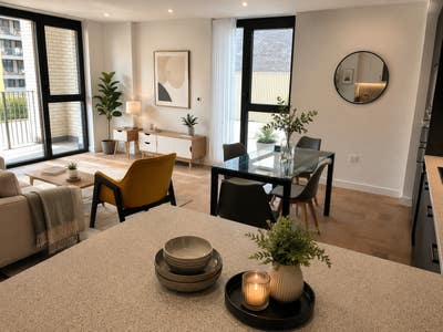 100sqm 2bed/2bath Flat with Private Terrace in E1W Main Photo