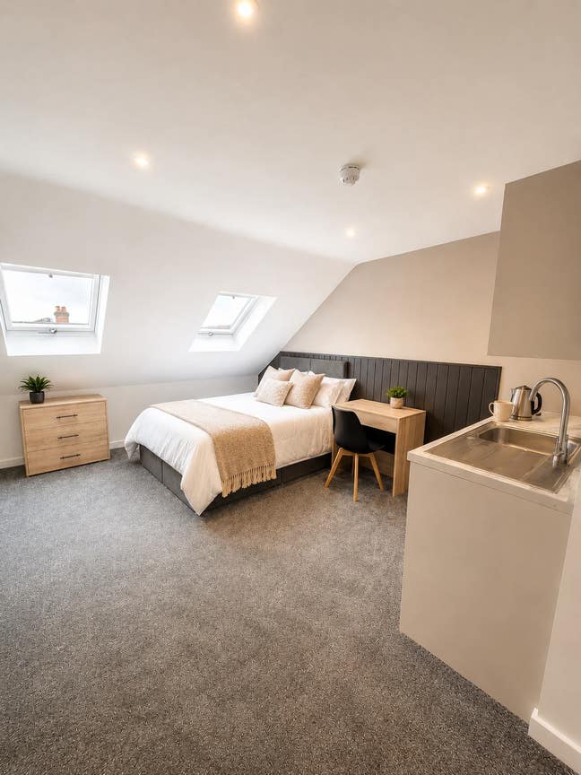 Luxury Loft En-Suite Room with TV, Fridge & Sink✨ Main Photo