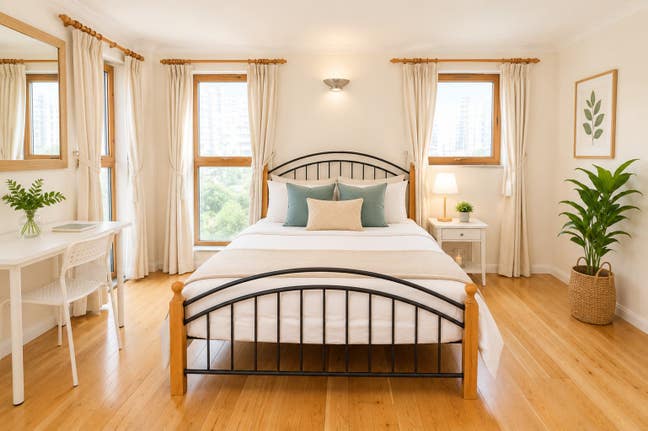 📍Best Double Bedroom Few Steps from South Quay Main Photo