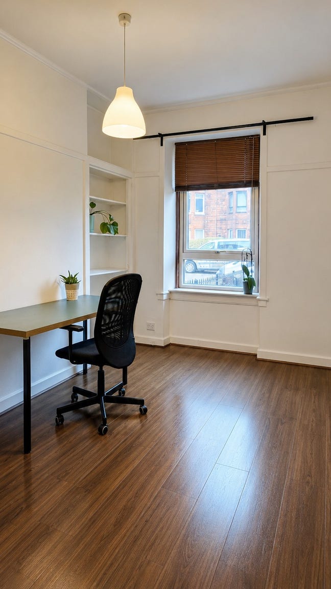 Bright Double Room in Quiet East End Flat by Park Main Photo
