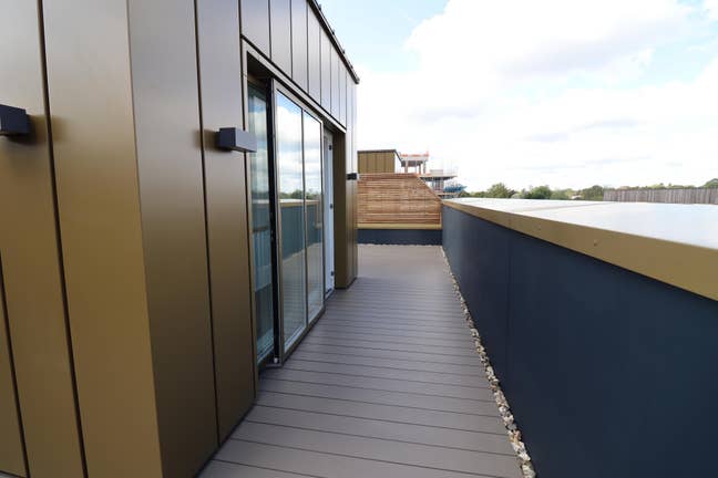 2 Modern Room - Luxury Flat - SE3 - Living+Terrace Main Photo