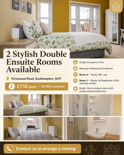 &pound;710pcm|Private Ensuite|Fully Furnished|All Bills  Main Photo