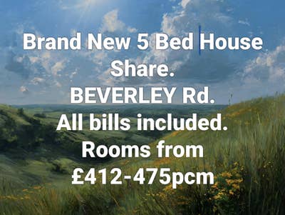 Brand New 5 Bed House Share Bev Rd HU2  Main Photo