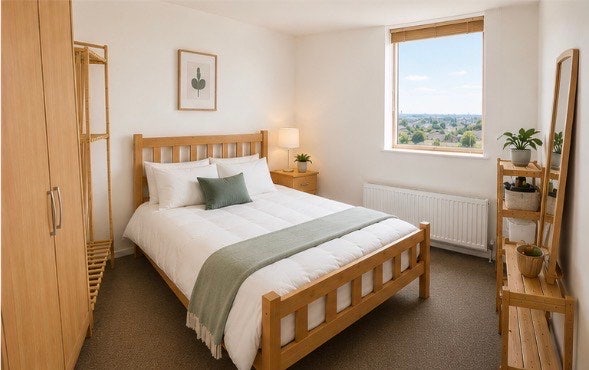 Large double in penthouse apartment, City Centre Main Photo