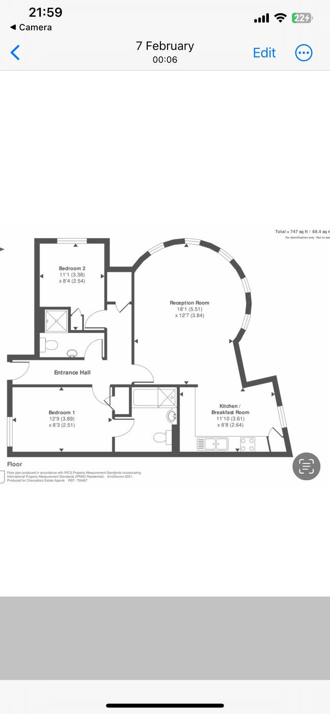 Modern 2-Bedroom, 2-Bathroom Apartment for Rent in Main Photo