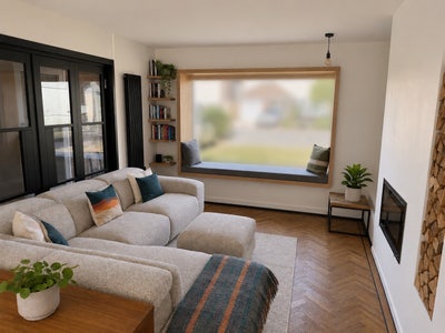 Large double room with TV area North Leamington Main Photo