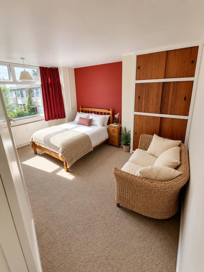 Large Double Room in professional houseshare Main Photo