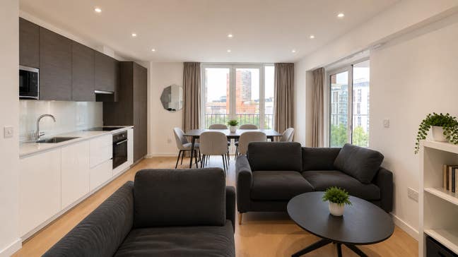 Furnished Double Room, AC Living, Private Bathroom Main Photo