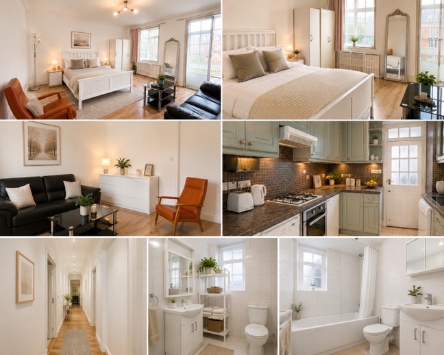 Spacious double room with private balcony  W9✨ Main Photo