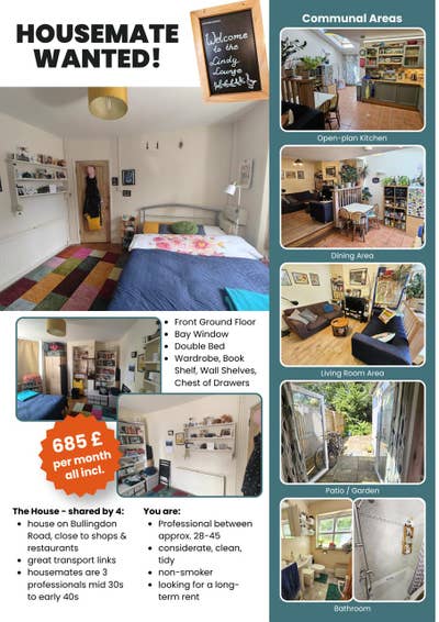 Double room near Cowley Road, Oxford Main Photo