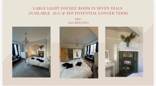 Bright Double Room all bills inc (03.08) short let Main Photo