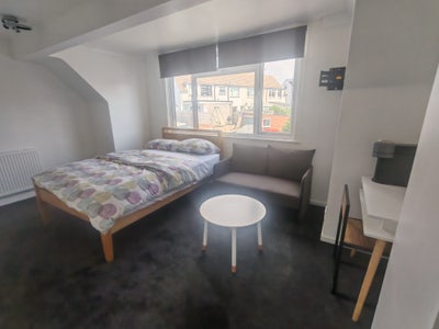 Large Room with Sofa, Desk and Double Bed Main Photo