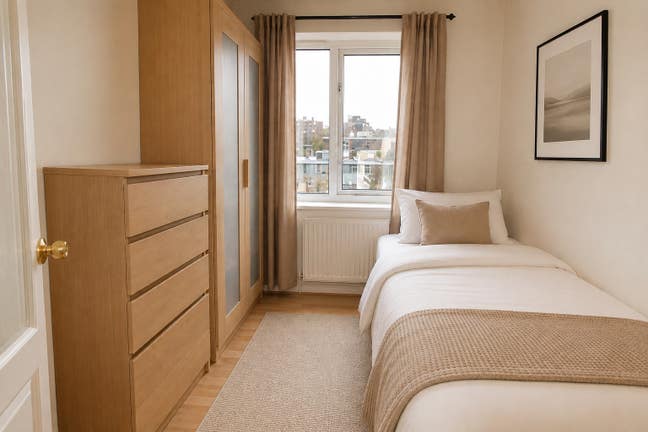 Great room in clean friendly flat Main Photo