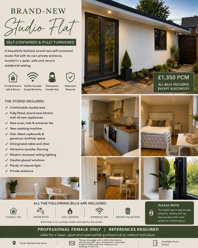 Brand new Studio Flat Main Photo