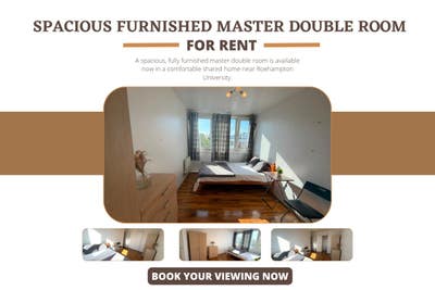 Spacious Furnished Master Double Room SW15(35) Main Photo