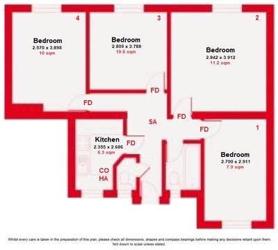 3 bedrooms flat with living room early October!  Main Photo