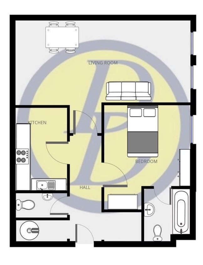 1-Bed Flat to Rent – Stratford | Bills Included |  Main Photo