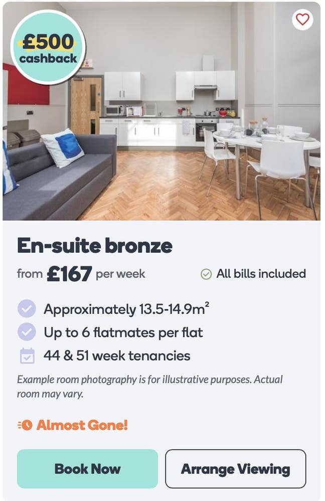 Bronze ensuite room available in John Bell House Main Photo
