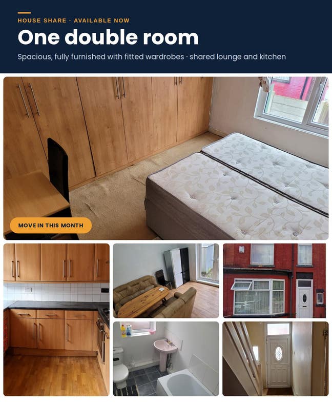 Furnished Double Room | 10 Min Walk Metrolink  Main Photo