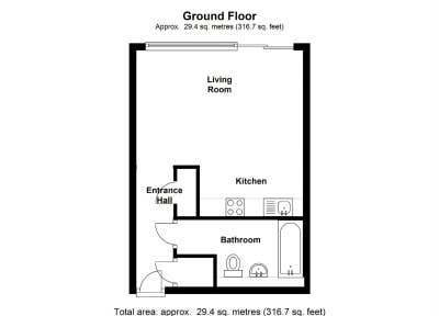 A studio flat in Milton Keynes city centre Main Photo