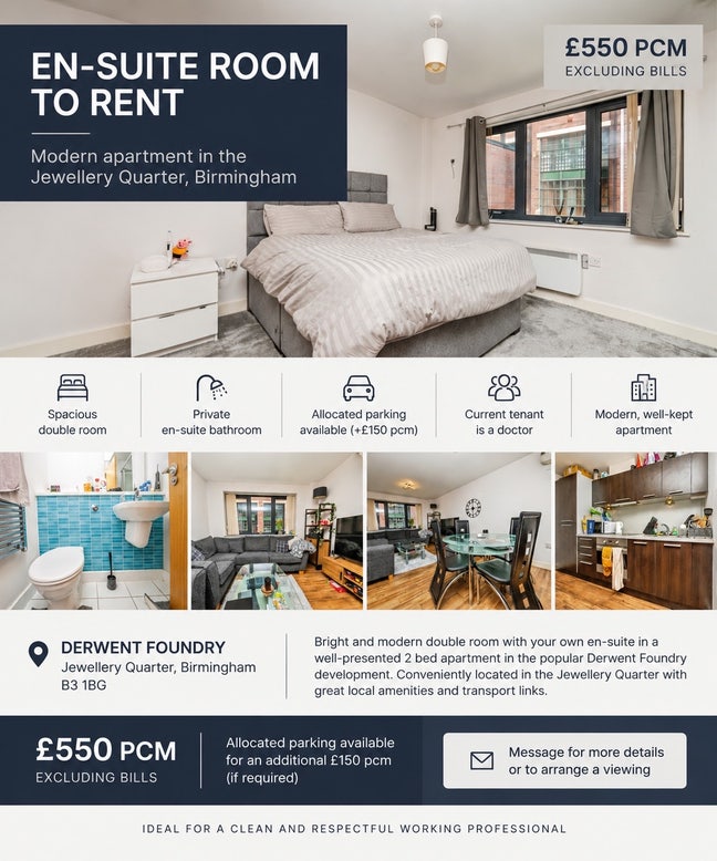 En-suite Room to Rent Main Photo