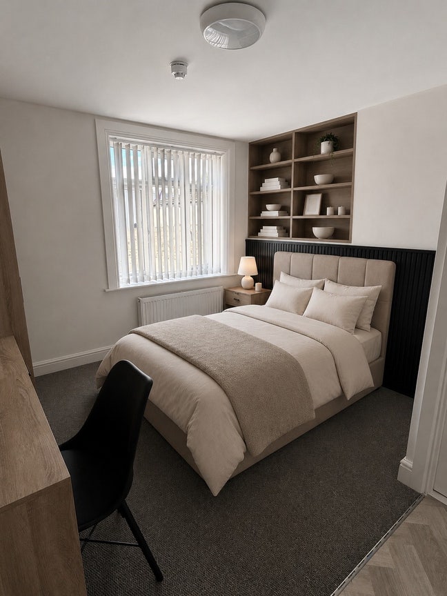 Ensuite bedroom in modern co-living house Main Photo