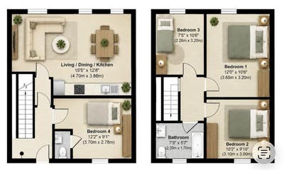 Newly Renovated 4 bed next to Elm Park Station Main Photo