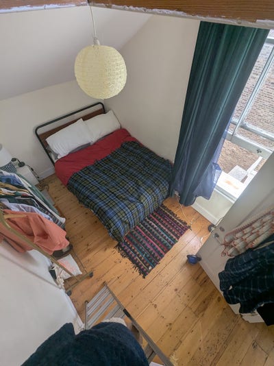 Bedroom going in three-bed flat in Sydenham Main Photo