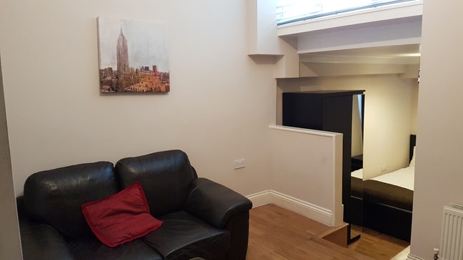 Good sized studio with separate bedroom area.  Main Photo