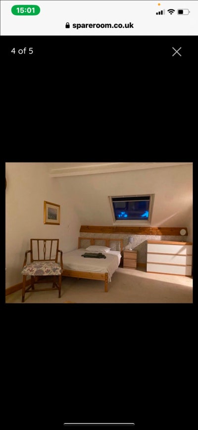 Large light double attic room, great location.  Main Photo