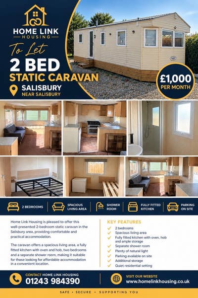 2-Bedroom Static Caravan To Let – Salisbury Main Photo