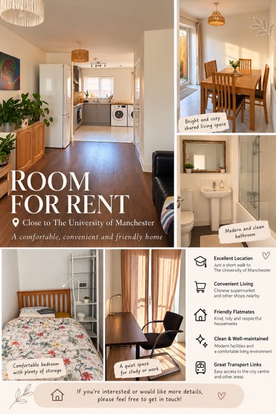 M13 9JS one room rent Main Photo