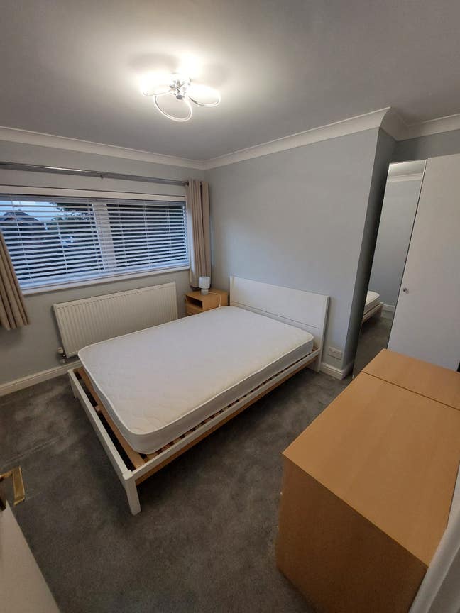 Large furnished double bedroom with shared bathroo Main Photo