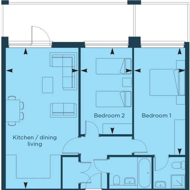 Spacious 2 bedroom apartment Main Photo