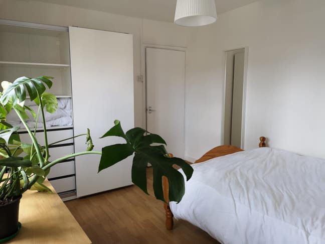 Large double room in bright split level flat Main Photo