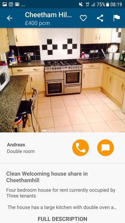 Clean Welcoming house share in Cheethamhill  Main Photo