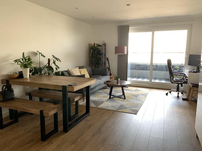 Spacious en-suite room in modern flat Main Photo