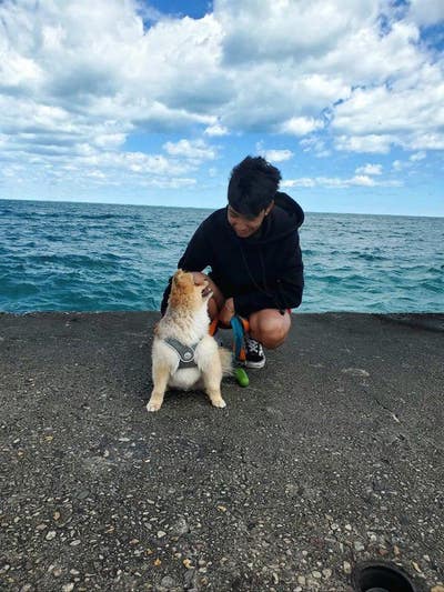 PhD student from France with a dog Main Photo