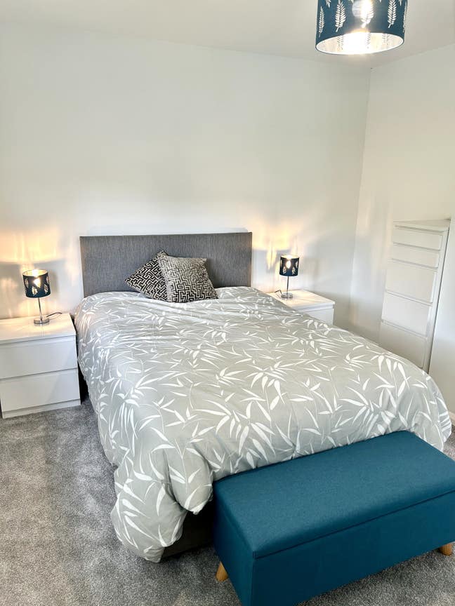 Large double bed in Handforth Main Photo