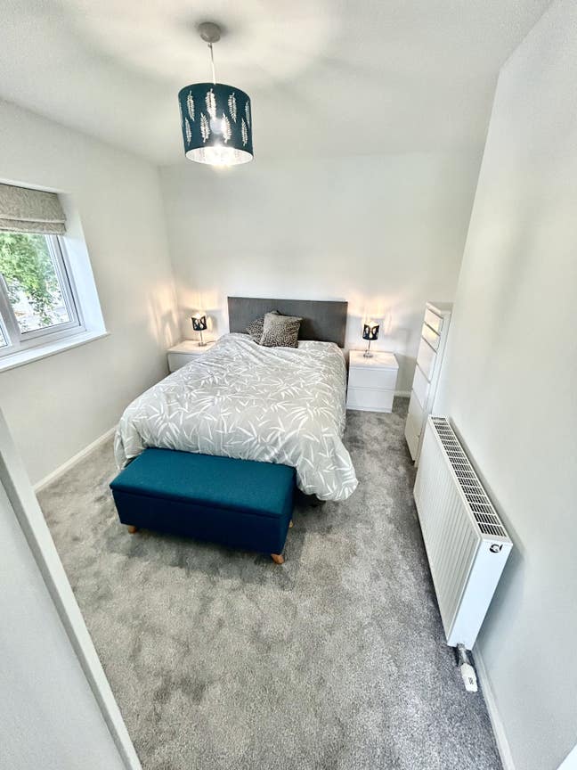 Large double bed in Handforth Main Photo