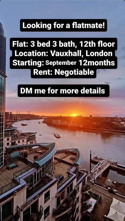 Looking for a Flatmate in Vauxhall! :)  Main Photo